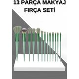 13 Parça Makyaj Fırça Seti Far Fırçası Allık Fırçası Yumuşak Uçlu