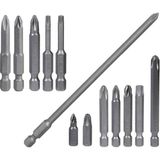 13 PARÇA SET İzeltaş-Klytek Matkap Bits Uç Vidalama Ucu Düz Yıldız Torx Uç