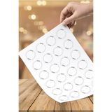 130 Adet 2 cm Boş Yazısız Aşk ile Handmade With Love Doodle Çelenk Yuvarlak Etiket Sticker Çıkartma