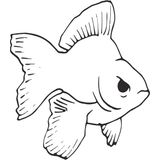 130 cm Balık Folyo Sticker