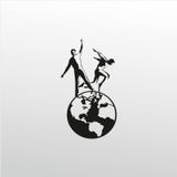 130 cm Dünya Sporu Folyo Sticker