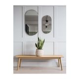 130 cm Oval Duvar Dekorasyon Aynası - Konsol Üstü Salon Dekorasyon Aynası-991
