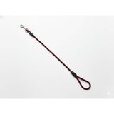 130 cm Sabit İp Köpek Gezdirme Kayışı – Dayanıklı Halat Tasma, Metal Klipsli (Bordo)