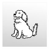 130 cm Sevimli Köpek Folyo Sticker