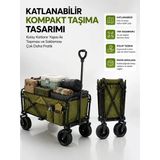130 Kg Taşıma Kapasiteli Katlanabilir Wagon Taşıma Arabası