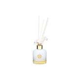 130 ml Beyaz Cam Şişe Seramik Çiçek Taş Bambu Çubuklu White Jasmine Oda Kokusu