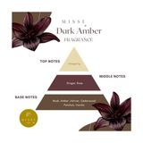130 ml Elips Cam Şişe Gold Seramik Çiçek Taşlı Bambu Çubuklu Dark Amber Oda Kokusu - 000-Siyah - Option-1