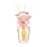 130 ml Pembe Çiçek Seramik Taş Bambu Çubuklu Garden Rose-Pudra Oda Kokusu