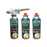 1300 Derece Pürmüz Çakmak No 920 + 3 Adet Steel Kartuş Beyaz