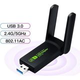 1300 Mbps 2.4-5 Ghz Dual Band USB Adapter Wireless