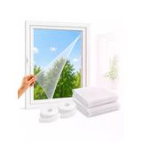 130X150 Cm Yapışkanlı Pencere Sinekliği, Yıkanabilir Ve Tekrar Kullanılabilir