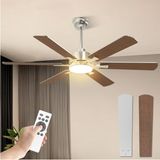132 cm Tavan Vantilatörü ve LED Aydınlatma,sessiz, Uzaktan Kumandalı - Kahverengi
