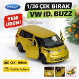 1/36 Çek Bırak Volkswagen Id. Buzz Die-Cast Model Araba Açılır Kapılı