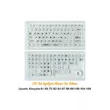 136 Tuşlu Keycaps Beyaz Baskılı Karbon Fiber Dokulu 136 Tuşlu İngilizce Klavye [Kutulu] Tüm Mekanik-Manyetik Klavyeler İle Uyum Sağlamaktadır.