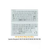136 Tuşlu Keycaps Beyaz Baskılı Karbon Fiber Dokulu 136 Tuşlu Korece Klavye [Kutulu] Tüm Mekanik-Manyetik Klavyeler İle Uyum Sağlamaktadır.