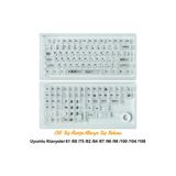 136 Tuşlu Keycaps Beyaz Baskılı Karbon Fiber Dokulu 136 Tuşlu Rusça Klavye [Kutulu] Tüm Mekanik-Manyetik Klavyeler İle Uyum Sağlamaktadır.