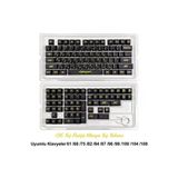 136 Tuşlu Keycaps Pc Karbon Fiber Dokulu Cyberpunk 136 Tuşlu Klavye (Rusça Dil Desteği) [Kutulu] Tüm Mekanik-Manyetik Klavyeler İle Uyum Sağlamaktadır.