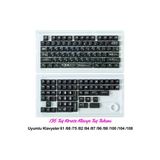 136 Tuşlu Keycaps Siyah Baskılı Karbon Fiber Dokulu 136 Tuşlu Korece Klavye [Kutulu] Tüm Mekanik-Manyetik Klavyeler İle Uyum Sağlamaktadır.