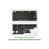 136 Tuşlu Keycaps Siyah Baskılı, Şeffaf, 136 Tuşlu İngilizce Yazı Tipi [Kutulu] Tüm Mekanik-Manyetik Klavyeler İle Uyum Sağlamaktadır.