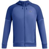 1373781-432 UA AF Storm FZ Hoodie Mavi Fermuarlı Yaka Normal Kalıp Erkek Zip Ceket