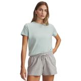 1383648-477 UA Rival Core SS Mavi Bisiklet Düz Kadın T-Shirt
