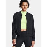 1386346-001 UA Run Anywhere Jacket Siyah Fermuarlı Yaka Kadın Zip Ceket