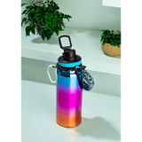 1395-2 Paslanmaz Çelik Sızdırmaz Çift Katmanlı Taşıma Askılı Çay Kahve Termosu Mavi 700 ml