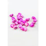 13x15 mm Yamuk Model Pembe Doğal Taş Boncuk Takı, Aksesuar Malzeme (20 Adet)