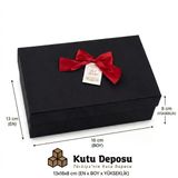 13X18x8 Cm Hediye Kutusu-Siyah