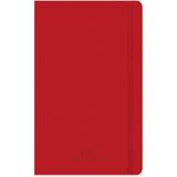 13X21 96 Yaprak Kareli Ciltli Premier Defter - Kırmızı - Standart