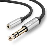 1/4" - 3,5 mm Dişi Uzun Kulaklık Uzatma Kablosu, Devinal 6,35 mm - 3,5 mm (1/8" inç) Dişi TRS Adaptörü, Çeyrek inç - Minijack Dişi Stereo Kablo Dönüştürücü Konektör 3 m