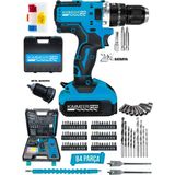 14.4V 2AH Şarjlı Matkap Seti, 84 Parça, Metal Şanzuman, Hediye - Seçenek 1
