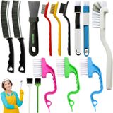 14 Adet Küçük Çatlak Temizleme Fırçası Seti, Mutfak Temizliği için Oluk Boşluğu Temizleme Aracı, Banyo, Köşe, Lavabo, Kapı, Pencere Parçası, Bardak