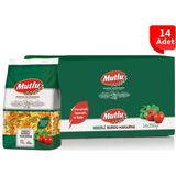 14 Adet Mutlu Makarna Sebzeli Burgu / 350G Üç Renkli Burgu Makarna