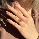 14 Ayar Altın Pembe Taşlı Ruby Vintage Yüzük – Hediyelik