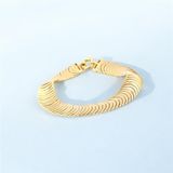 14 Ayar Altın Tasarım Bileklik - 0180876