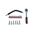 1/4” Bits Uçlu Lokma Anahtar Takımı (17 Parça)
