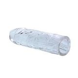 14 cm Damarlı Uzatmalı Şeffaf Silikon Penis Kılıfı - B1003