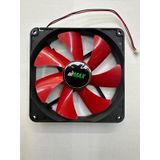 14 Cm Kasa Fanı 2 Pin 14 Cm Fan 14x14x2.5 Cm Fan Kırmızı