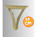 14 cm Metal Damla Koltuk Ayağı Mobilya Ayağı Ünite Ayağı Konsol Ayağı Puf Berjer Ayağı - Gold