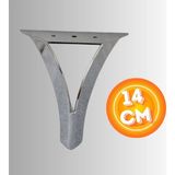 14 cm Metal Damla Koltuk Ayağı Mobilya Ayağı Ünite Ayağı Konsol Ayağı Puf Berjer Ayağı - Krom