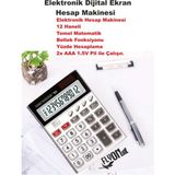 14 Haneli Elektronik Hesap Makinesi, Bellek ve Yüzde Fonksiyonu - Seçenek 1 - Cappuccino