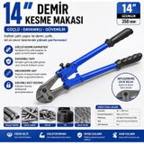 14 İnç 350 Mm Demir Kesme Makası Profesyonel Krom Vanadyum Çelik Tel Ve Demir Kesici