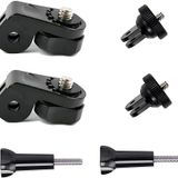 1/4 inç alüminyum tripod montaj adaptörü kamera tutucu DJI Osmo Action 4 5 Pro/Gopro Hero 13 12 11/ Insta360 X5/AKASO/Apexcam M80Air aksiyon kameraları ile uyumlu, aksiyon kamerası tutucu adaptör