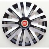 14 Inc Fiat Jant Kapagi 4 Adet Celik Jant Gorunumlu Renkli - Kirilmaz Esnek - Kelepce Ve Amblem 4911G9fiat