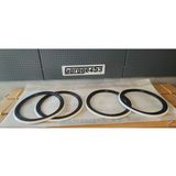 14 Inç Lastik Yanağı Takımı Siyah Beyaz GARAGE453