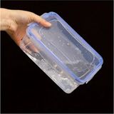 1,4 Litre 17×12 cm Sızdırmaz Hava Geçirmez Sağlam Dikdörtgen Saklama Kabı - 1,4 lt - Beyaz