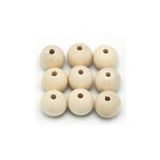 14 mm Ahşap Boncuk 50 Adet