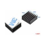 14 MM x 14 MM x 6 MM Alüminyum Metal Soğutucu Blok Termal Etiket Radyatör Amfi Led Entegre Transistör