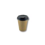 14 OZ Kahverengi Kraft Kapaklı Baskısız Karton Sıcak Kahve Bardağı 700 Adet